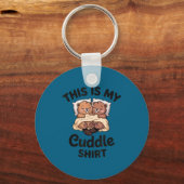 This Is My Cuddle Shirt Cute Beavers Funny  キーホルダー (正面)