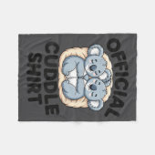 This Is My Cuddle Shirt Cute Koala Matching  フリースブランケット (正面(横))