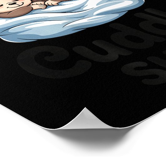 This Is My Cuddle Shirt Cute Monkey Couple  ポスター (角)