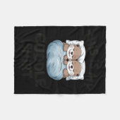 This Is My Cuddle Shirt Cute Otter Couple Sleeng  フリースブランケット (正面(横))