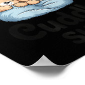 This Is My Cuddle Shirt Cute Teddy Bear Couple  ポスター (角)