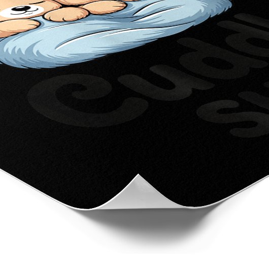 This Is My Cuddle Shirt Cute Teddy Bear Couple  ポスター (角)