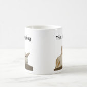 This is My Day Off Cat コーヒーマグカップ (中央)