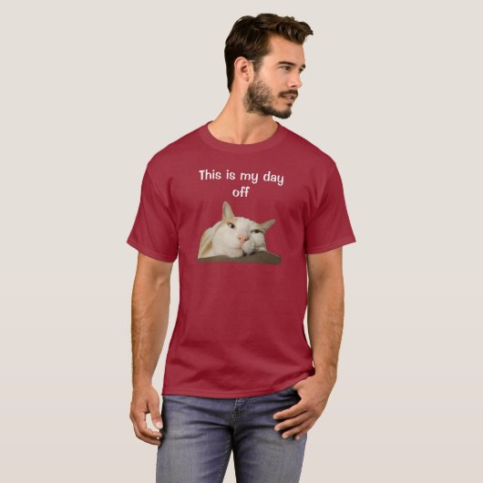 This is my Day Off Cat Tシャツ (正面フル)