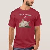 This is my Day Off Cat Tシャツ (正面)