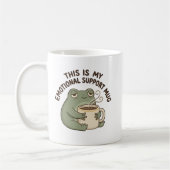 This Is My Emotional Support Mug – Funny Frog Coff コーヒーマグカップ (左)