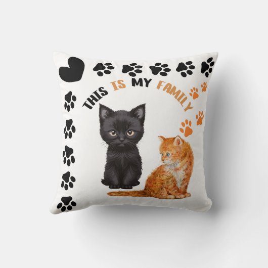 This Is My Family Cats クッション (裏面)