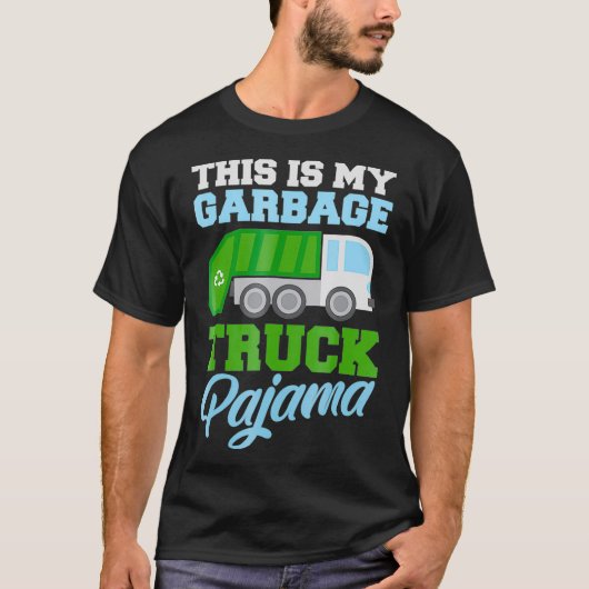 This Is My Garbage Truck Pajama Funny Costume Boy  Tシャツ (正面)