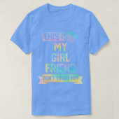 This is My Girlfriend Don't Touch Him Funny Couple Tシャツ (デザイン正面)
