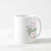 This Is My Growth Year Pastel Inspirational Mug コーヒーマグカップ (正面右)