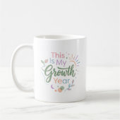 This Is My Growth Year Pastel Inspirational Mug コーヒーマグカップ (左)