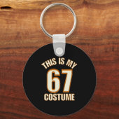 This Is My Halloween 67 Costume Lazy Brainrot Meme キーホルダー (正面)