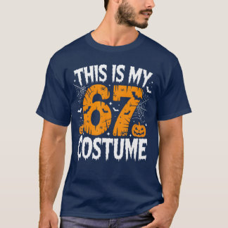 This is My Halloween 67 Costume Lazy Brainrot Meme Tシャツ
