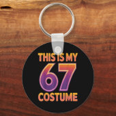 This Is My Halloween 67 Costume Number 6 7 Meme Sa キーホルダー (正面)