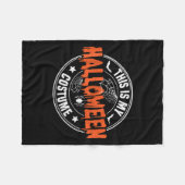 This Is My Halloween Costume Funny  フリースブランケット (正面(横))