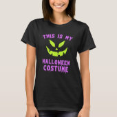 This Is My Halloween Costume With Scary Pumpkin Fa Tシャツ (正面)