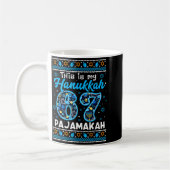 This Is My Hanukkah 67 Pajamakah For Jewish Christ コーヒーマグカップ (左)