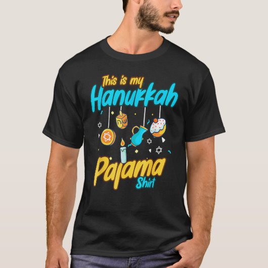 This Is My Hanukkah Pajamakah Hanukkah  Pjs Tシャツ (正面)