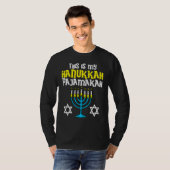 This Is My Hanukkah Pajamakah Menorah Chanukah Paj Tシャツ (正面フル)