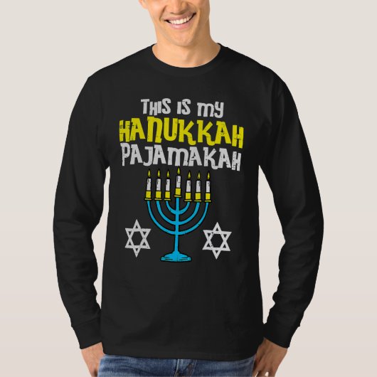 This Is My Hanukkah Pajamakah Menorah Chanukah Paj Tシャツ (正面)