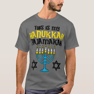 This Is My Hanukkah Pajamakah Menorah Chanukah Xma Tシャツ