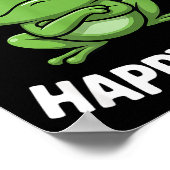 This Is My Happy Face Funny Angry Frog Humor  ポスター (角)