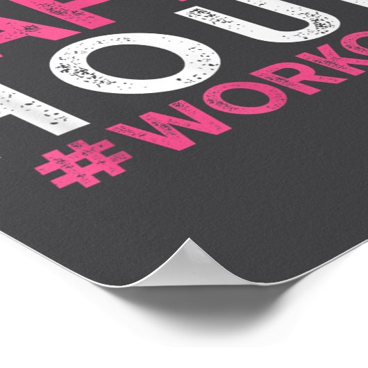 This Is My Happy Hour Workout - Motivational Gym G ポスター (角)