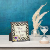 『This is My Happy Place』レトロなモチベーション・ポスター、 フォトプラーク (インサイチュ)