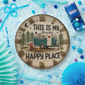 This Is My Happy Place Cabin & Camper Gift ペーパープレート (パーティー)