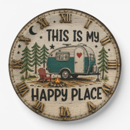 This Is My Happy Place Cabin & Camper Gift ペーパープレート