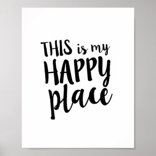 This is my Happy Place Family Home Quote ポスター