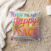 This is my happy place - Tropical Beach クッション (ブランケット)