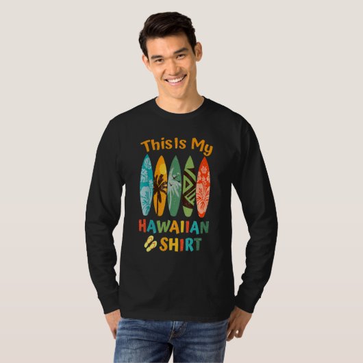 This Is My Hawaiian Luau.Aloha Hawaii Beach Pineap Tシャツ (正面フル)