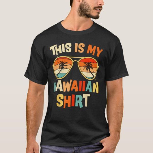 This Is My Hawaiian  Tropical Luau Costume Party H Tシャツ (正面)