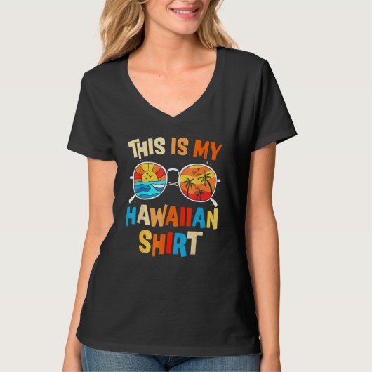 This Is My Hawaiian  Tropical Luau Costume Party H Tシャツ (正面)