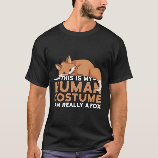 This Is My Hu I'M Really A Fox Halloween Tシャツ (正面)
