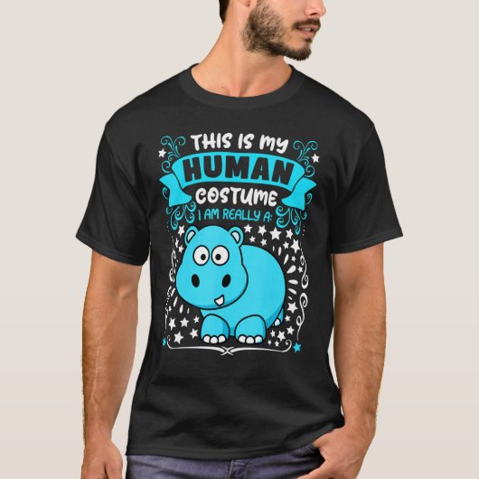 This is my human costume i am really a hyppo Hall Tシャツ (正面)