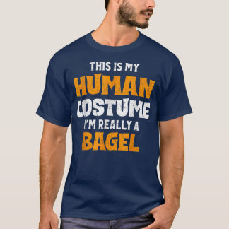 This Is My Human Costume I'm Really A Bagel Hallow Tシャツ