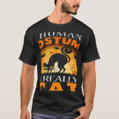 This Is My Human Costume I'm Really A Cat Pumkin H Tシャツ (正面)