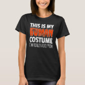 THIS IS MY HUMAN COSTUME I'M REALLY A DOLPHIN Hall Tシャツ (正面)