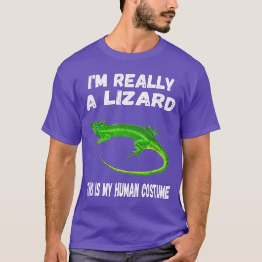This is My Human Costume Im Really a Lizard Cute g Tシャツ (正面)