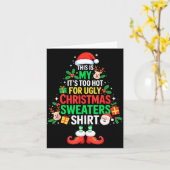 This Is My Its Too Hot For Ugly Christmas Sweaters カード (黄色い花)
