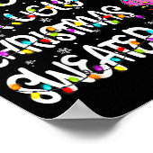 This Is My It's Too Hot For Ugly Sweater Flamingo  ポスター (角)