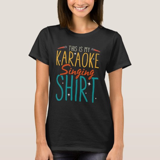 This Is My Karaoke Singing Karaoke Singer Tシャツ (正面)