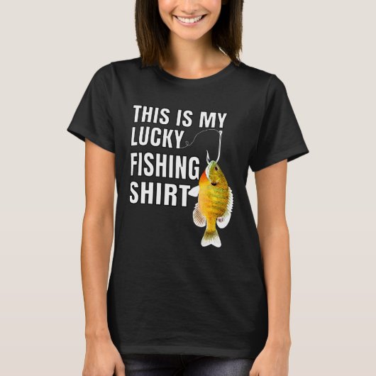 This Is My Lucky Fishing For Fisherman Tシャツ (正面)