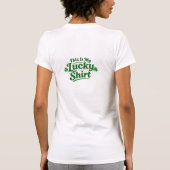 This Is My Lucky Shirt Funny St. Patrick's Day Ret Tシャツ (裏面)