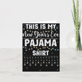 This Is My New Year's Eve Pajama Shirt Lights Men  カード