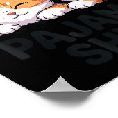 This Is My Pajama Funny Calico Cat  ポスター (角)