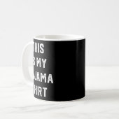 This Is My Pajama Shirt Gift Funny Humor Quote Chr コーヒーマグカップ (正面左)