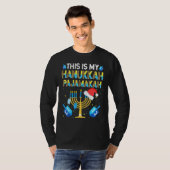 This Is My Pajamakah Hanukkah Pajama Tシャツ (正面フル)
